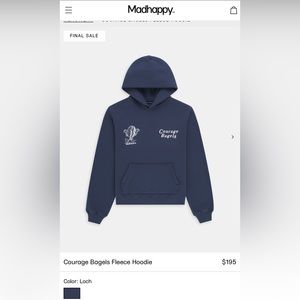 NWOT Madhappy And Courage Bagels Collab